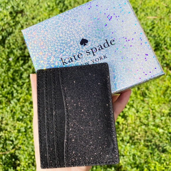 Kate spade glitter card holder GIFT BOX - Picture 8 of 12